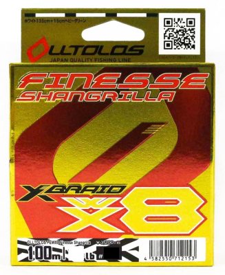 Плетёный шнур YGK X-Braid OllTolos PE Wx8 Finesse Shangrila 100м -#0.4(10lb) -139