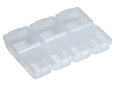 7 ячеек) (Коробка рыболовная Meiho FB-7 Fly Box - White (94х70х17мм), 7 ячеек -234